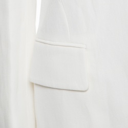 Pre Owned Roberto Cavalli Firenze Off White Tailored Blazer M