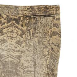 مملوكة مسبقًا Roberto Cavalli Denim Printed Skirt XS