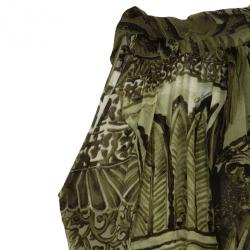 Pre Owned Roberto Cavalli Printed Skirt Set M