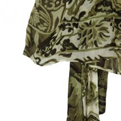Pre Owned Roberto Cavalli Printed Skirt Set M