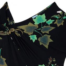 Pre Owned Roberto Cavalli Floral Maxi Dress M