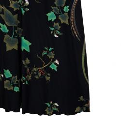 Pre Owned Roberto Cavalli Floral Maxi Dress M