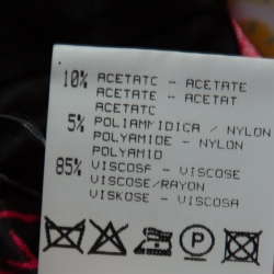 Pre Owned Roberto Cavalli Raspberry Pink Flower Printed Stretch Knit Sleeveless Dress S