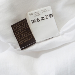 Pre Owned بلوزة روبرتو كافالي قطن أبيض بطيات M