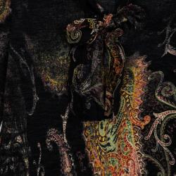 Pre Owned Roberto Cavalli Printed Long Sleeve Top S