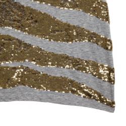 مملوكة مسبقًا Roberto Cavalli Sequin Short Sleeve Top M