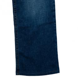 Pre Owned Roberto Cavalli Printed Belt Denim Jeans M