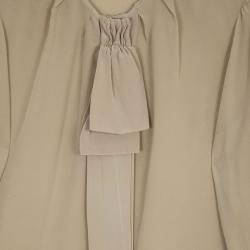 Pre Owned Roberto Cavalli Cream Silk Top Size L 
