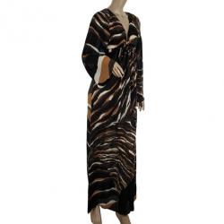 Pre Owned Roberto Cavalli Maxi Chiffon Dress Size S