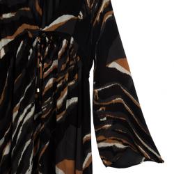 Pre Owned Roberto Cavalli Maxi Chiffon Dress Size S