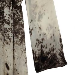 مملوكة مسبقًا Roberto Cavalli Printed Long Sleeve Top Size M