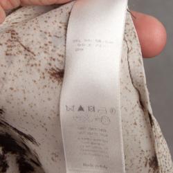 مملوكة مسبقًا Roberto Cavalli Printed Long Sleeve Top Size M