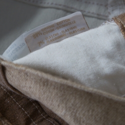 Pre Owned Roberto Cavalli Brown Shimmer Denim Flared Jeans L 