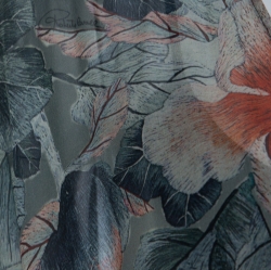 Pre Owned قفطان روبرتو كافالي ديغراديه حرير متعدد الألوان طباعة موردة S