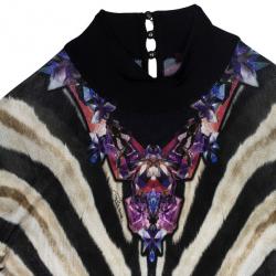 مملوكة مسبقًا Roberto Cavalli Animal Print Knit Sheath Dress XL