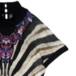 مملوكة مسبقًا Roberto Cavalli Animal Print Knit Sheath Dress XL