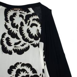 Pre Owned Roberto Cavalli Floral Lining Long Cardigan M