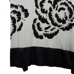 Pre Owned Roberto Cavalli Floral Lining Long Cardigan M