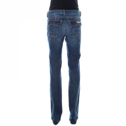 Pre Owned Roberto Cavalli Blue Medium Wash Denim Slim Fit Jeans M