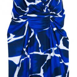 Pre Owned Roberto Cavalli Sleevless Snake Detailing Printed Maxi Dress M