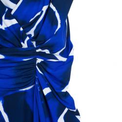 Pre Owned Roberto Cavalli Sleevless Snake Detailing Printed Maxi Dress M