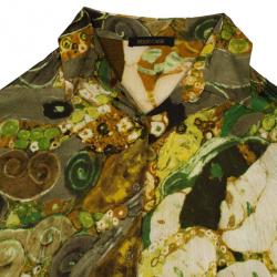 Pre Owned Roberto Cavalli Yellow Satin Skirt Set M