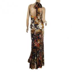 Roberto Cavalli Cheetah Print Skirt Set L