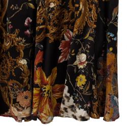 Roberto Cavalli Cheetah Print Skirt Set L
