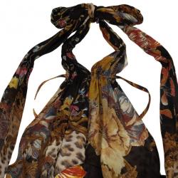 Roberto Cavalli Cheetah Print Skirt Set L