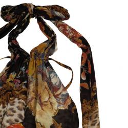 Roberto Cavalli Cheetah Print Skirt Set L