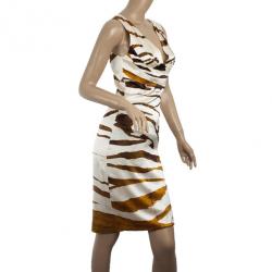 Roberto Cavalli Tigerous Print Dress S