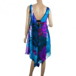Pre Owned Roberto Cavalli Silk Chiffon Baby Doll Dress S