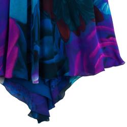 Pre Owned Roberto Cavalli Silk Chiffon Baby Doll Dress S