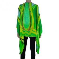 Pre Owned Roberto Cavalli Green Top S