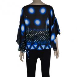 مملوكة مسبقًا Roberto Cavalli Polka Print Top S
