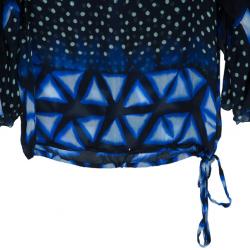 مملوكة مسبقًا Roberto Cavalli Polka Print Top S