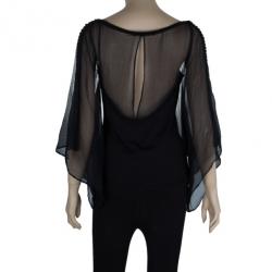 Pre Owned Roberto Cavalli Black Top M