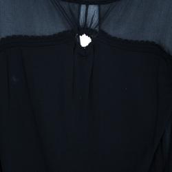 Pre Owned Roberto Cavalli Black Top M