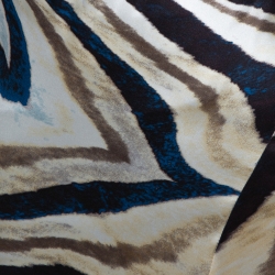 Pre Owned Roberto Cavalli Multicolor Stripe Print Silk Satin Flared Maxi Skirt L