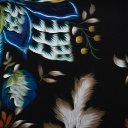 مملوكة مسبقًا Roberto Cavalli Multicolor Printed Silk Sheer Blouse L