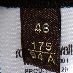 Pre Owned Roberto Cavalli Black Stretch Silk Serpent Detail Maxi Skirt L