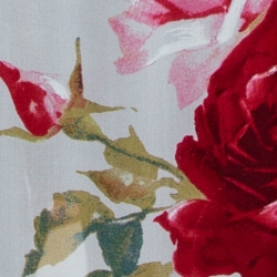 Pre Owned Roberto Cavalli Off White Floral Print Silk Sheer Blouse L