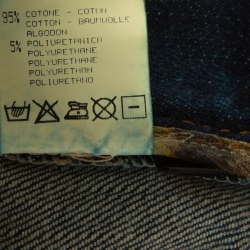 Pre Owned Roberto Cavalli Blue Light Wash Denim Straight Leg Jeans L