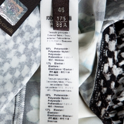 Pre Owned Roberto Cavalli Multicolor Printed Stretch Jersey Elasticised Waist Maxi Skirt L