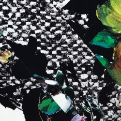 Pre Owned Roberto Cavalli Multicolor Printed Stretch Jersey Elasticised Waist Maxi Skirt L