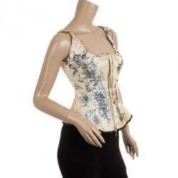 Pre Owned Roberto Cavalli Printed Corset