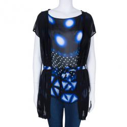 مملوكة مسبقًا Roberto Cavalli Polka Print Knit Top