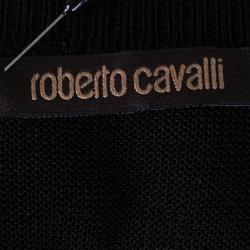 مملوكة مسبقًا Roberto Cavalli Polka Print Knit Top