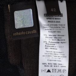 مملوكة مسبقًا Roberto Cavalli Polka Print Knit Top