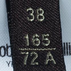 Pre Owned Roberto Cavalli Brown Printed Silk Fishtail Long Skirt S